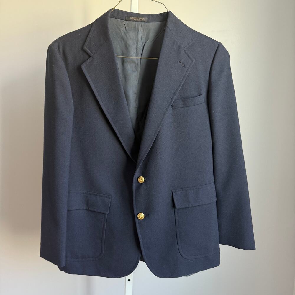 Nordstrom sz M -‎ L navy blue Vintage blazer